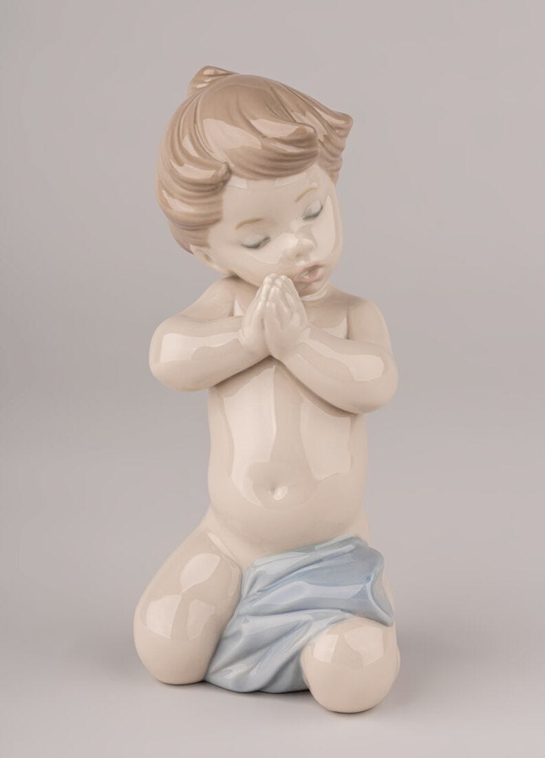 A Child's Prayer Boy Figurine in Lladró