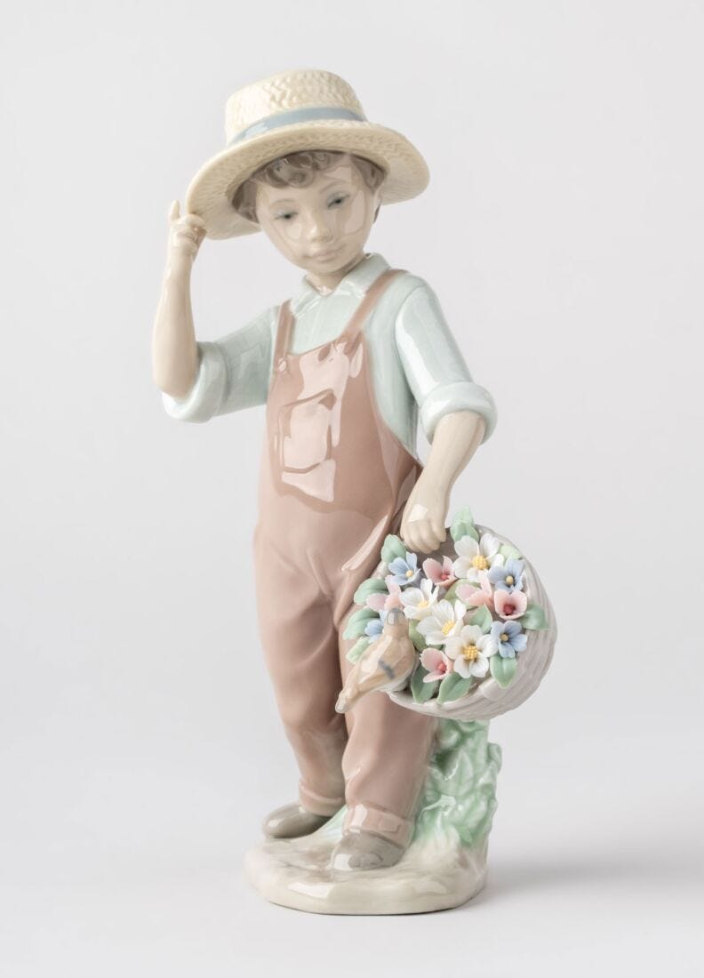 Figura niño ¡Qué alegre estás! en Lladró