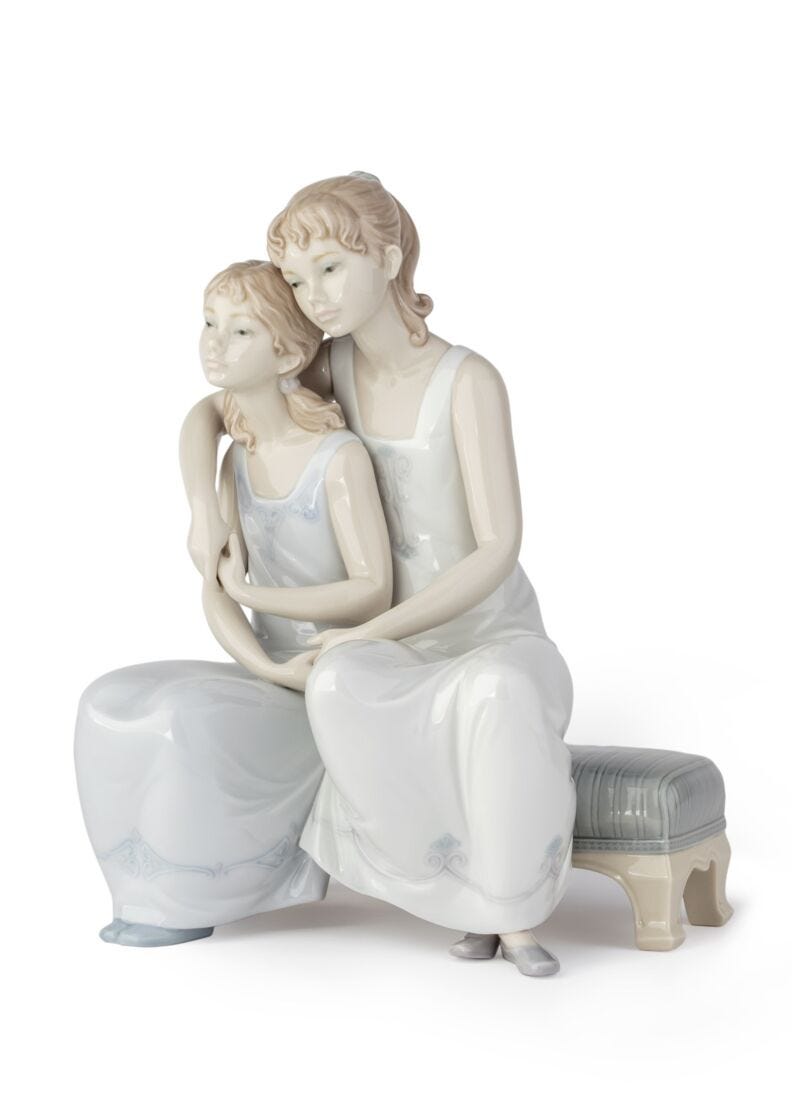 Figura niñas Mi hermana, mi amiga en Lladró
