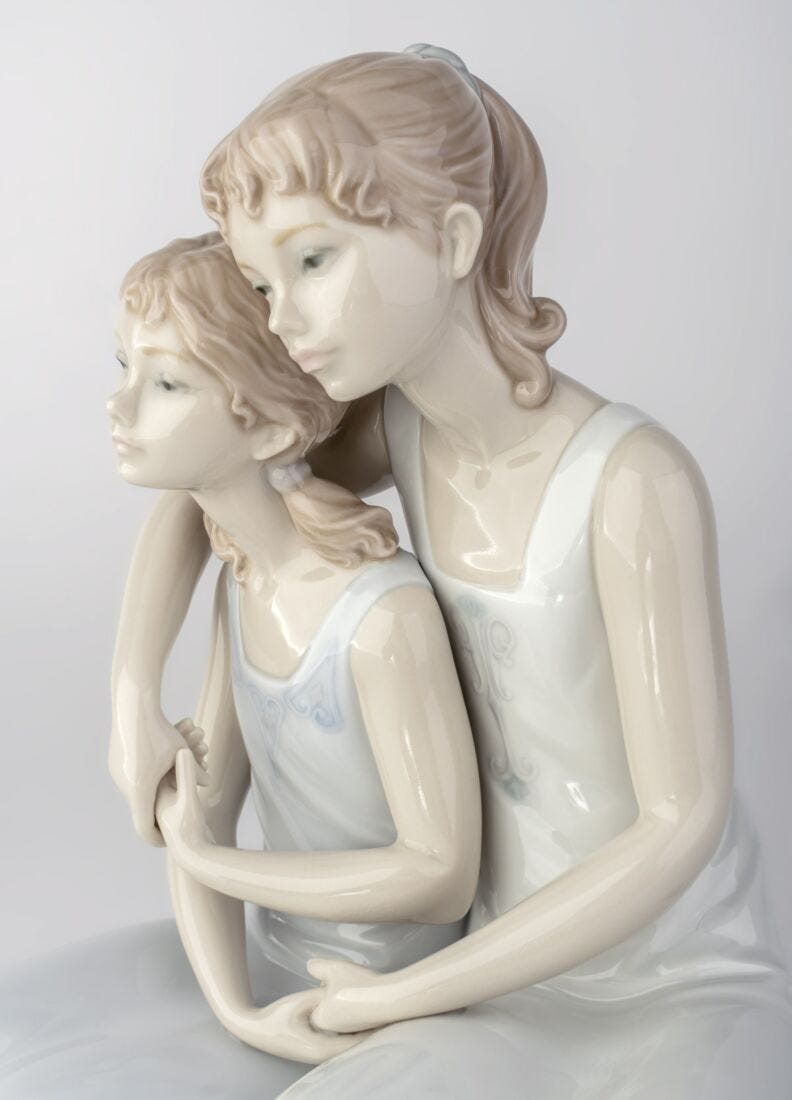 Figura niñas Mi hermana, mi amiga en Lladró