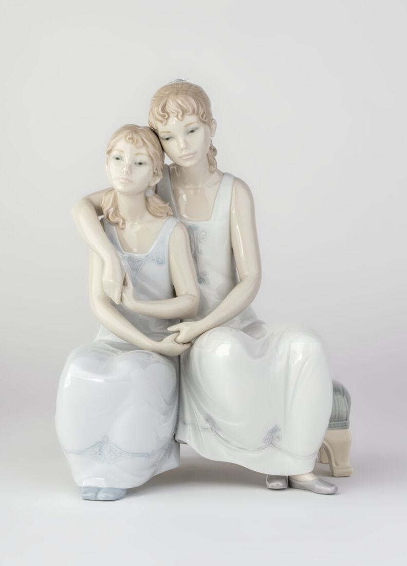 Figura niñas Mi hermana, mi amiga en Lladró