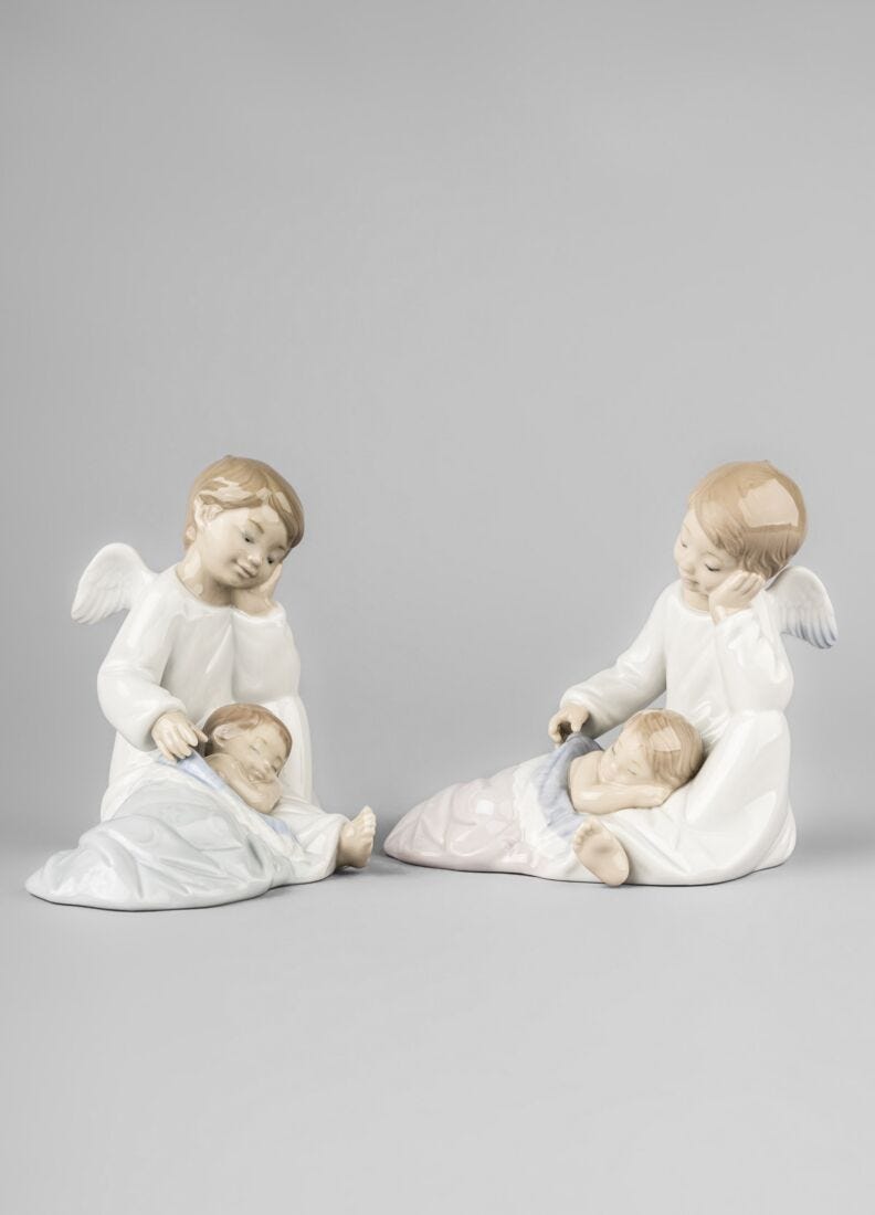 My Guardian Angel Blue Figurine in Lladró