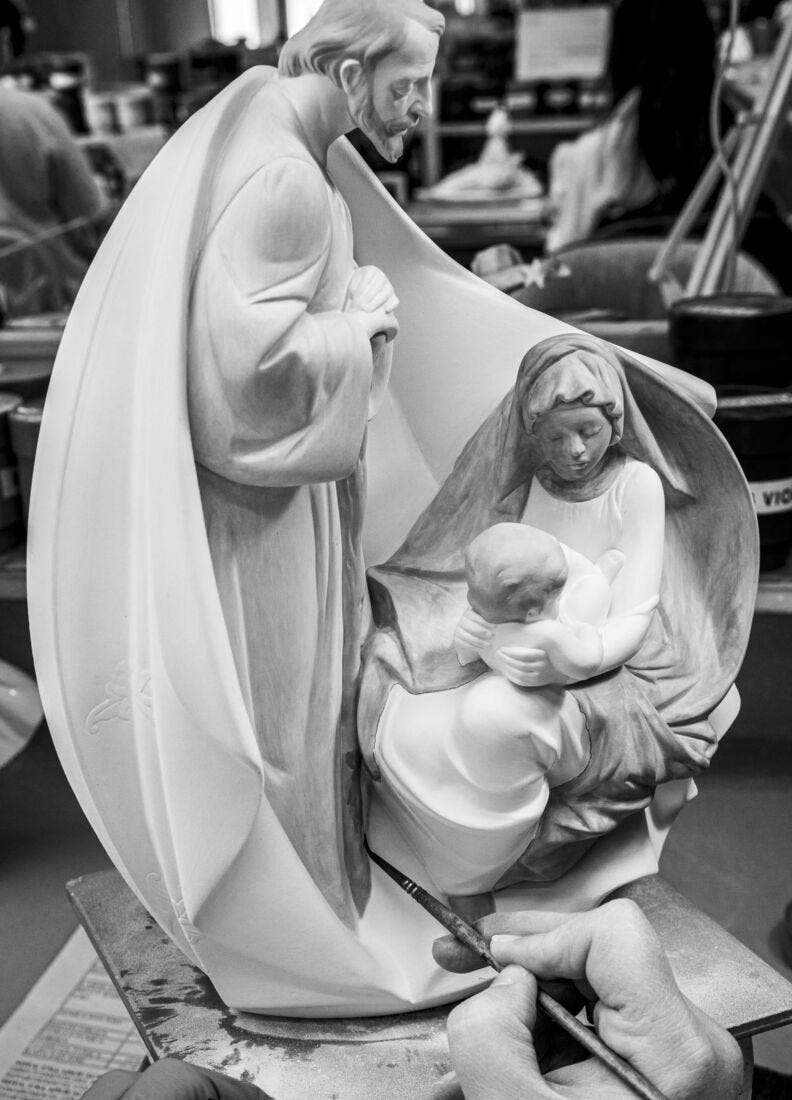Figura Nacimiento de Jesús en Lladró