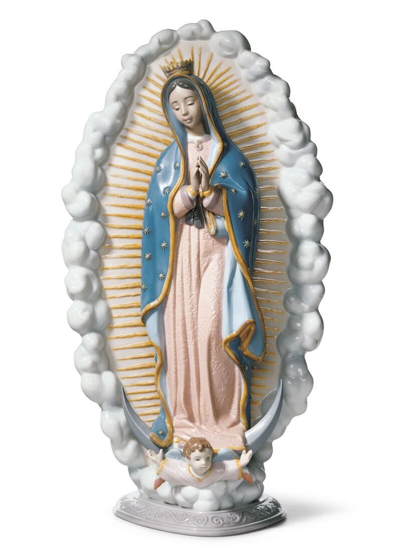 Figura Virgen de Guadalupe en Lladró