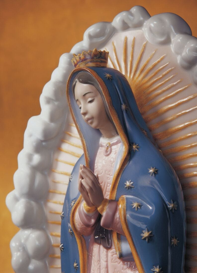Figura Virgen de Guadalupe en Lladró