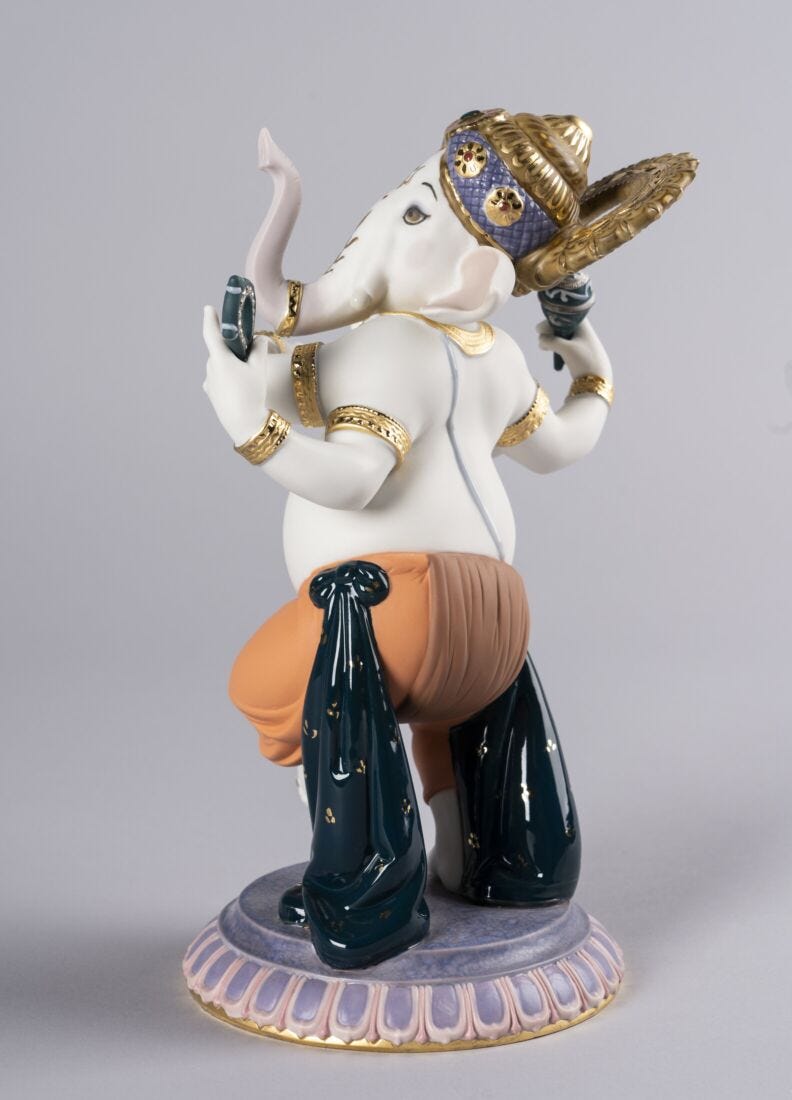 Figurina Ganesha danzante. Edizione limitata in Lladró