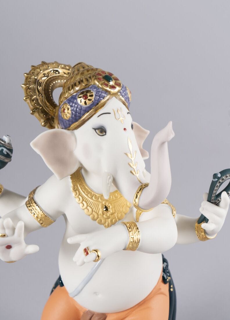 Figurina Ganesha danzante. Edizione limitata in Lladró