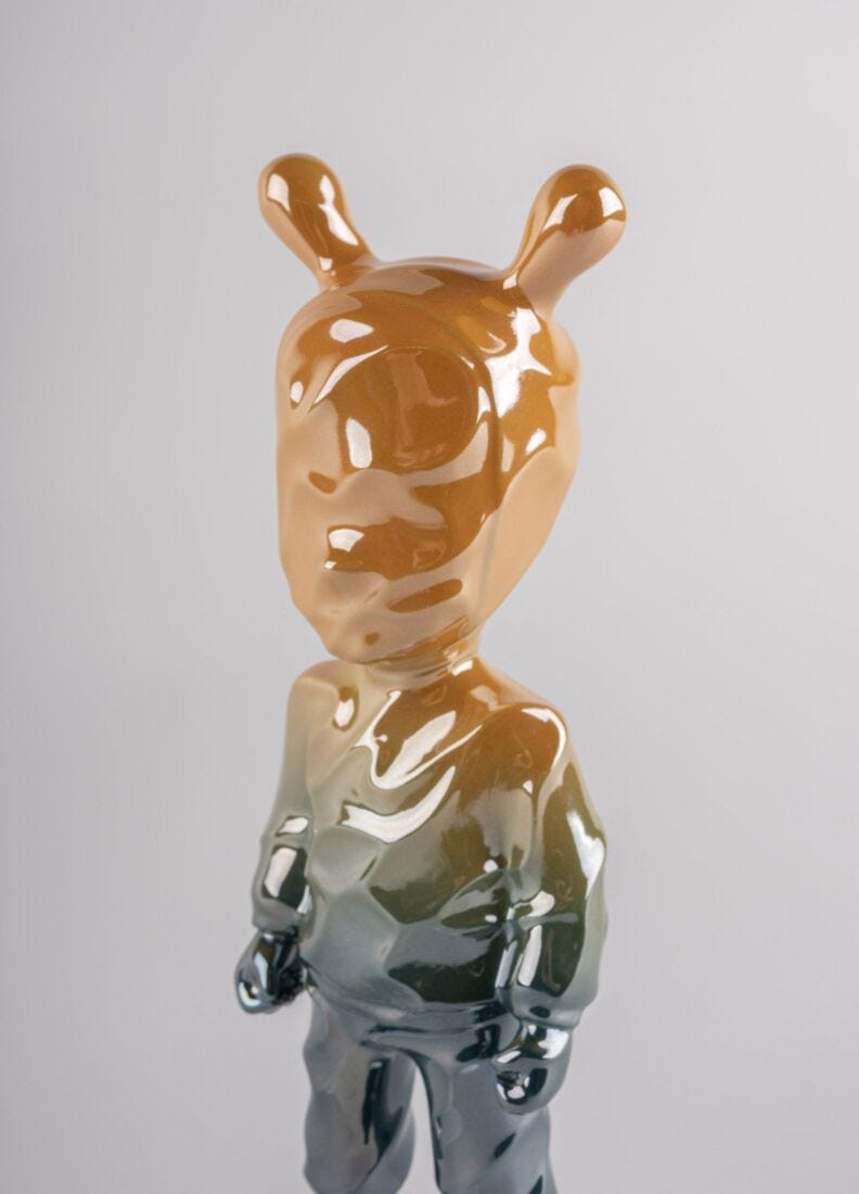 Escultura The Guest by Supakitch. Modelo pequeño. Serie numerada en Lladró