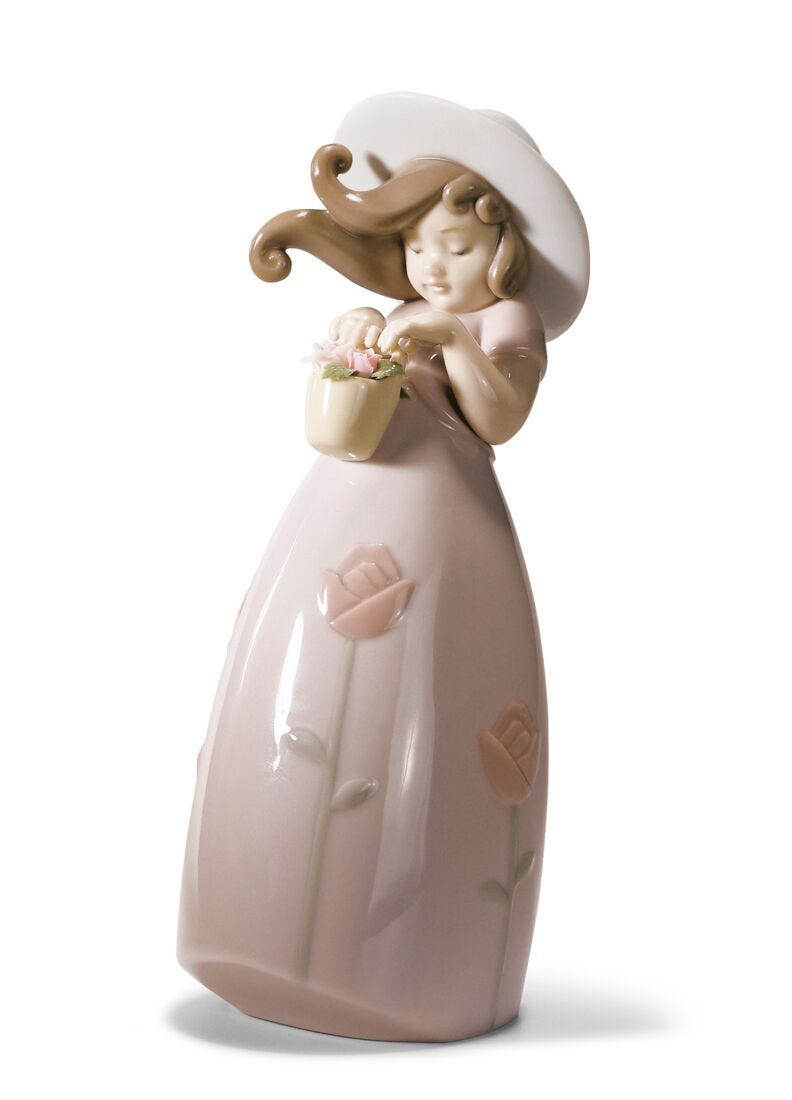 Little Rose Girl Figurine, 1 of 6