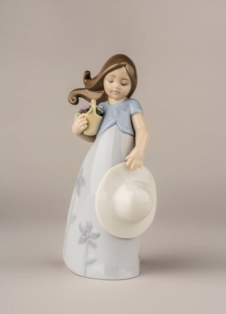 Little Violet Girl Figurine in Lladró