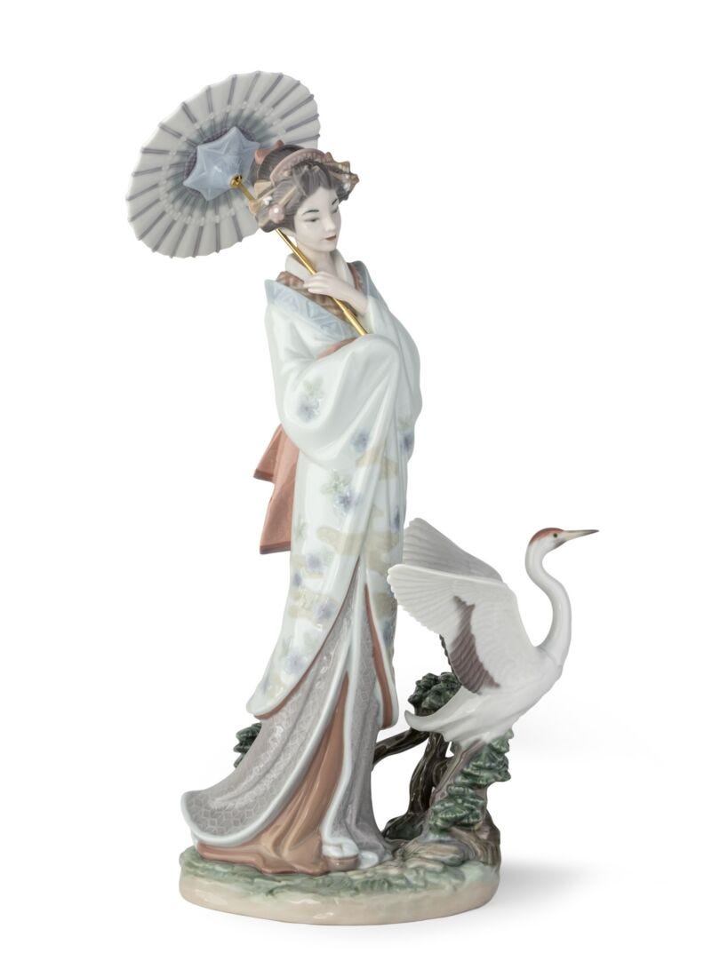 Japanese Portrait Woman Figurine in Lladró