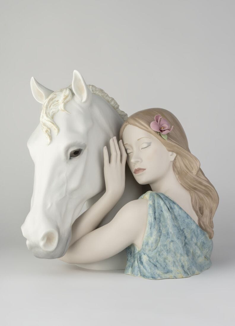 A True Friend Woman Figurine. Limited Edition - Lladro-USA