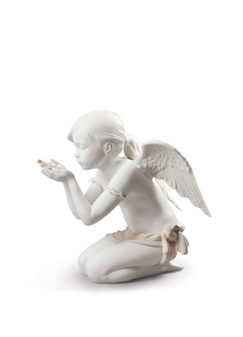 A Fantasy Breath Angel Figurine in Lladró