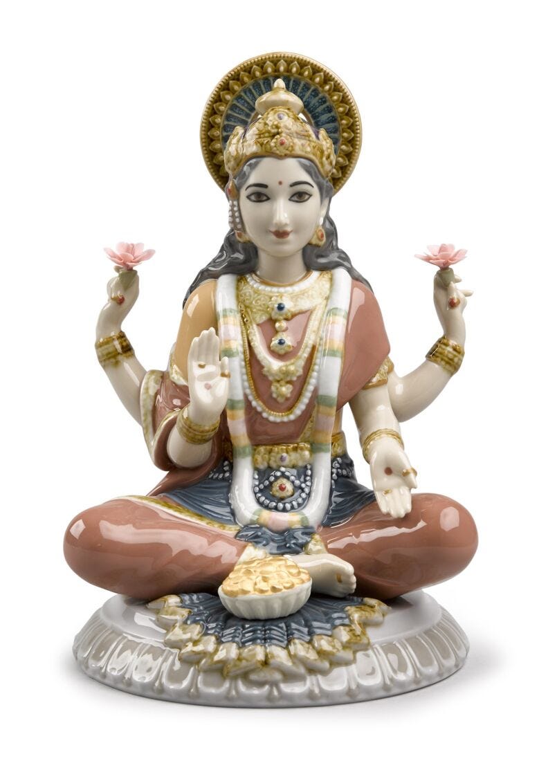 Goddess Sri Lakshmi Figurine, 1 of 7
