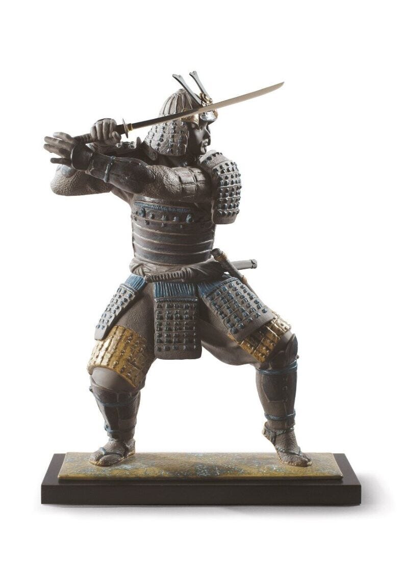 Figurina Guerriero Samurai in Lladró