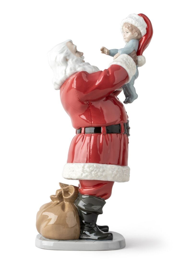 Porcelain Santa sculpture "Merry Christmas Santa!", 1 of 7
