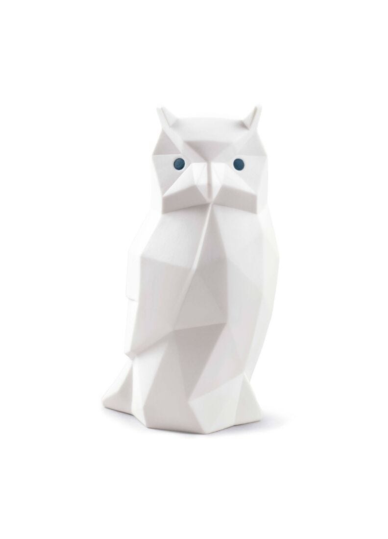 Owl Figurine. Matte White in Lladró