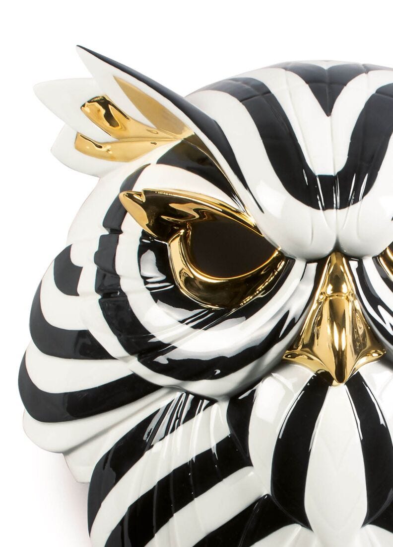 Owl Mask. Black and Gold, 4 of 5