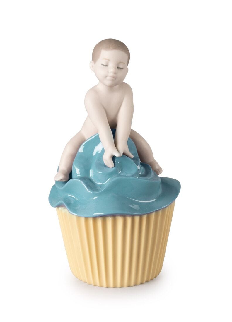 Figurina bimbo Il mio dolce cupcake in Lladró