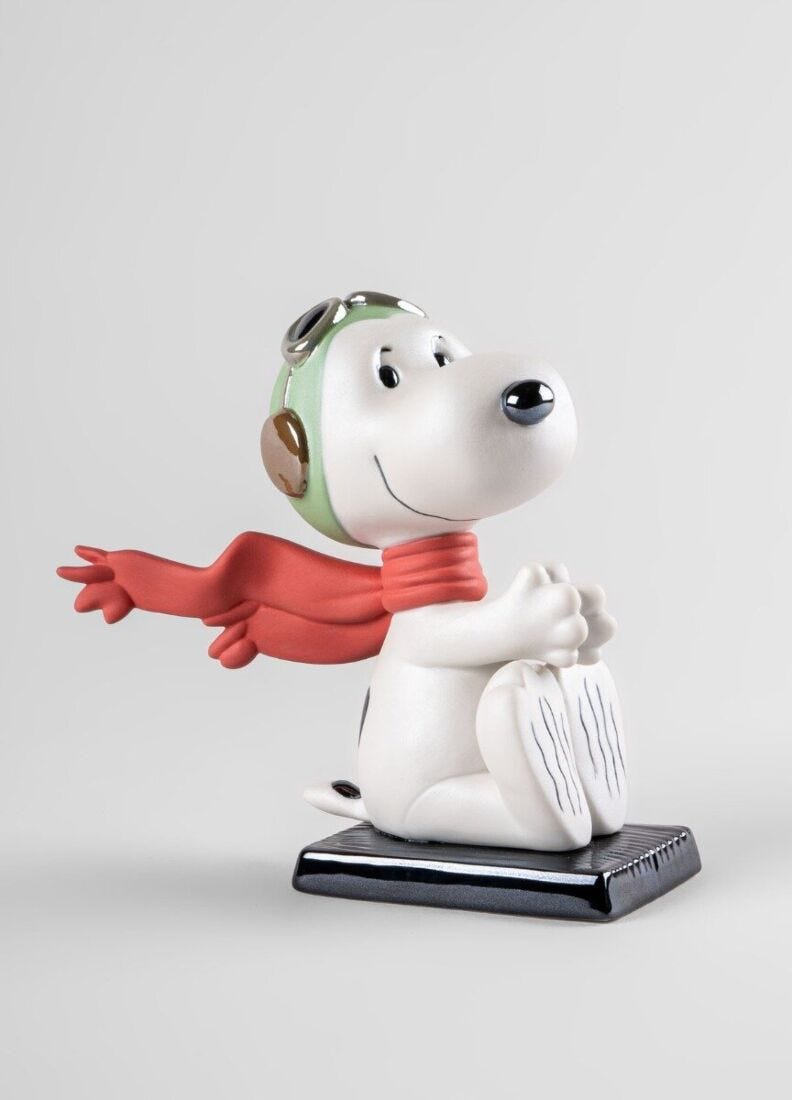 Snoopy™ Flying Ace Sculpture - Lladro-USA