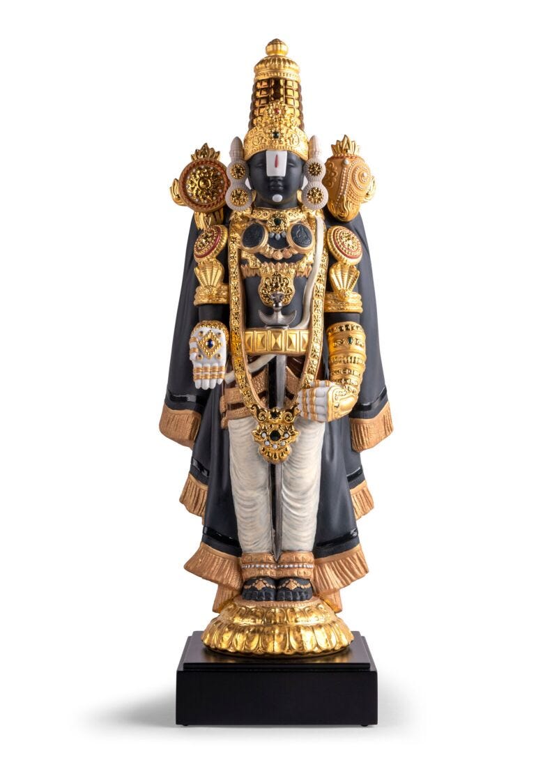 Lord Balaji Sculpture . Limited Edition in Lladró