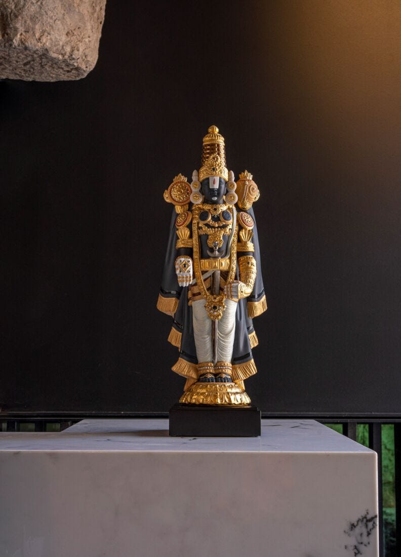 Lord Balaji Sculpture . Limited Edition in Lladró