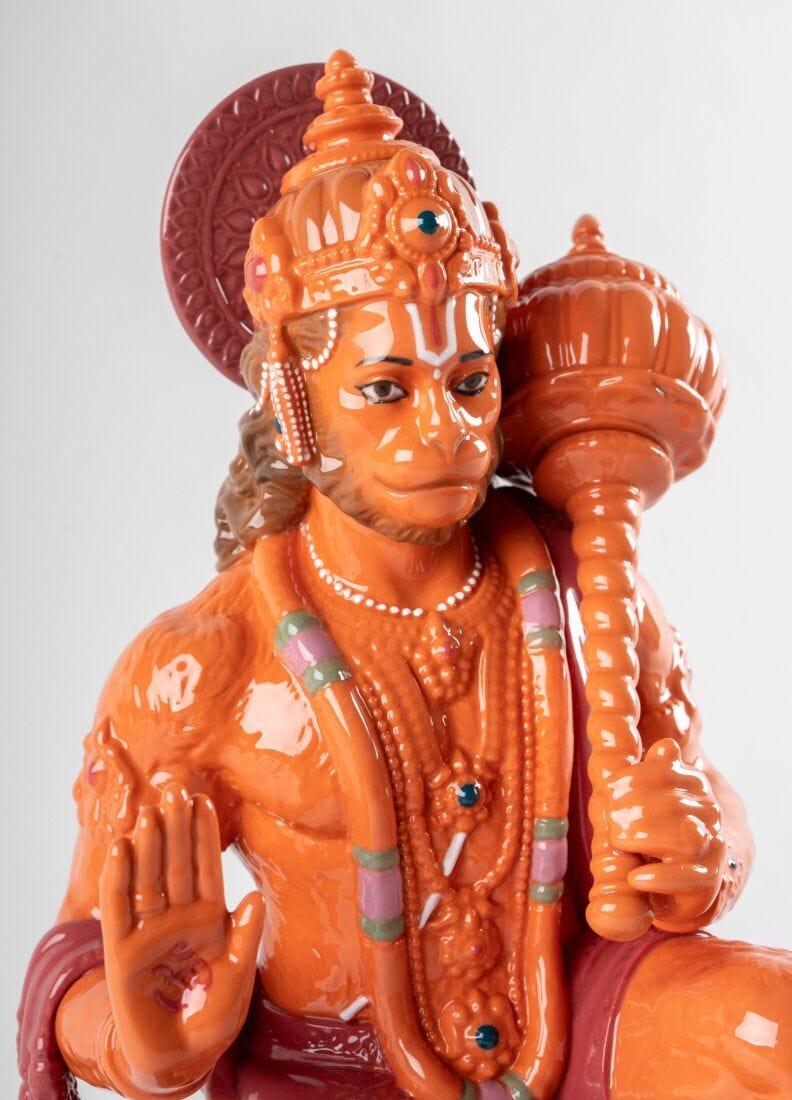 Hanuman - naranja en Lladró