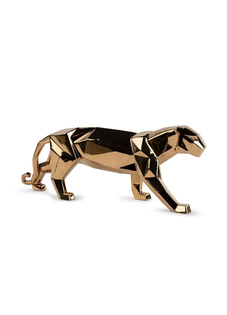 Panther (golden) in Lladró