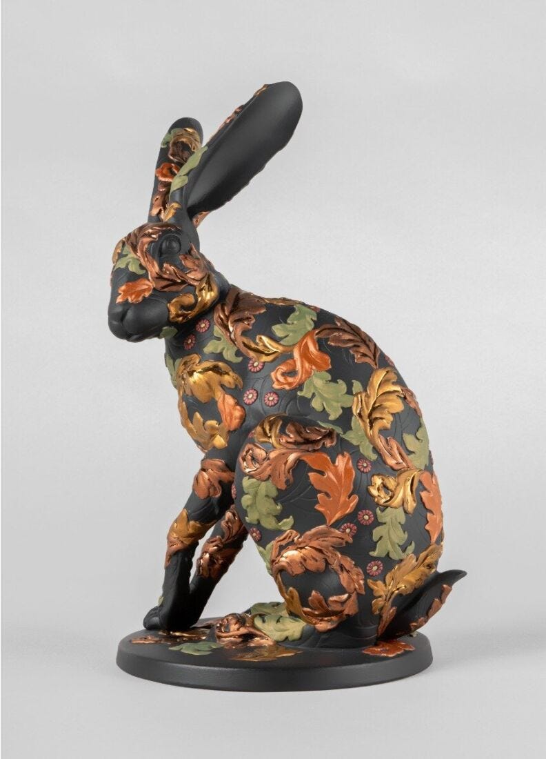 Forest Hare Sculpture. Limited Edition in Lladró