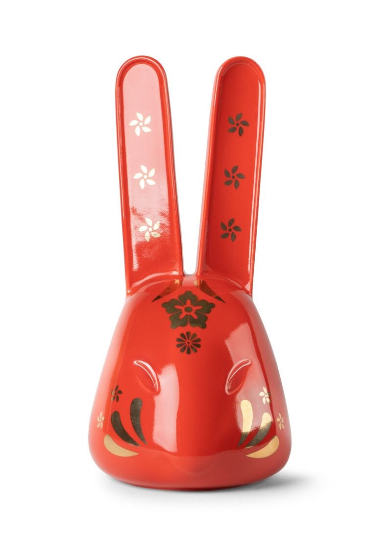 The Rabbit (Red-Gold) in Lladró