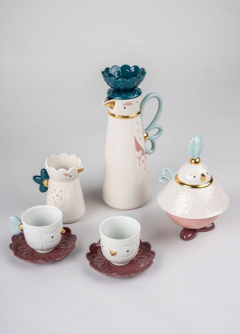 Lladro Coffee Set Kawki