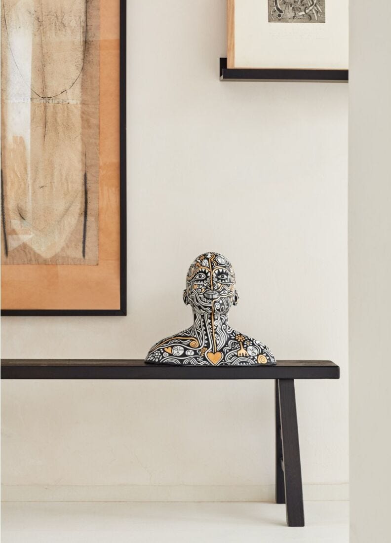 The Dreamer by Laolu - bust Sculpture. Limited Edition in Lladró