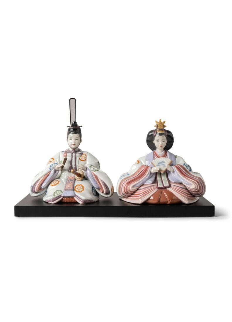 Hina Dolls (floral engraving) Sculpture. Limited Edition in Lladró
