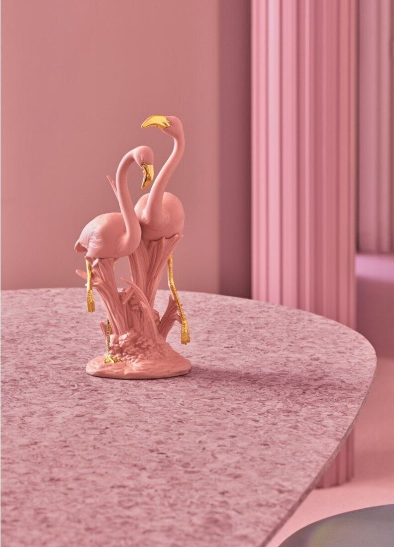 The Flamingos Sculpture. Pink - Lladro-USA