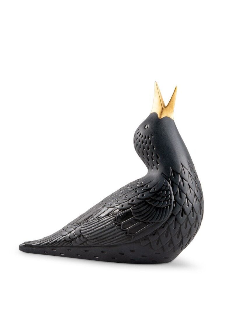 Starling I Figurine. Black in Lladró
