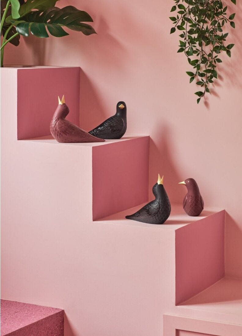 ムクドリ Ⅰ(Black) - Lladro-Japan