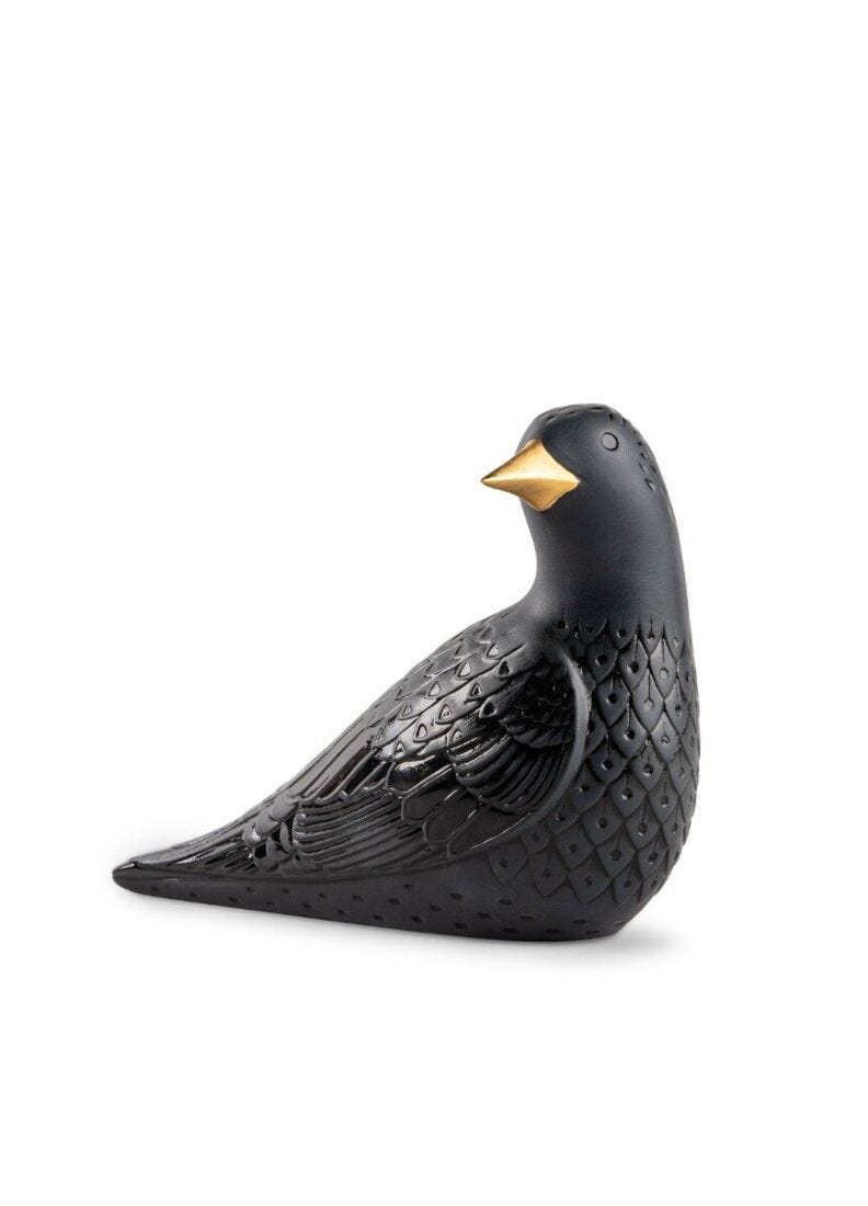 Starling II Figurine. Black in Lladró