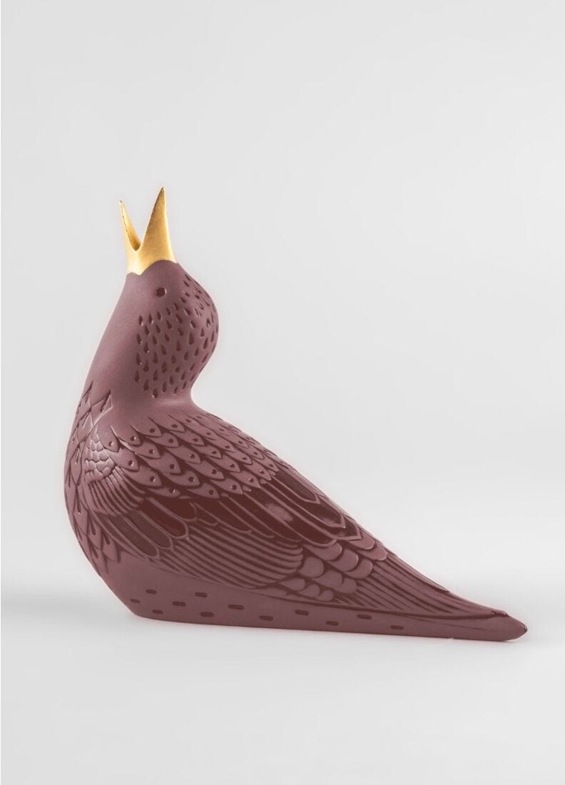 Starling I Figurine. Purple in Lladró