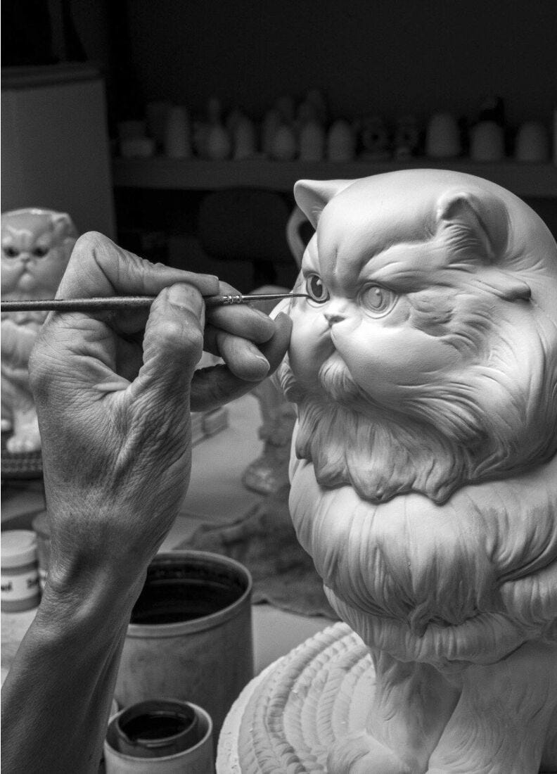 Scultura Gatto persiano in Lladró