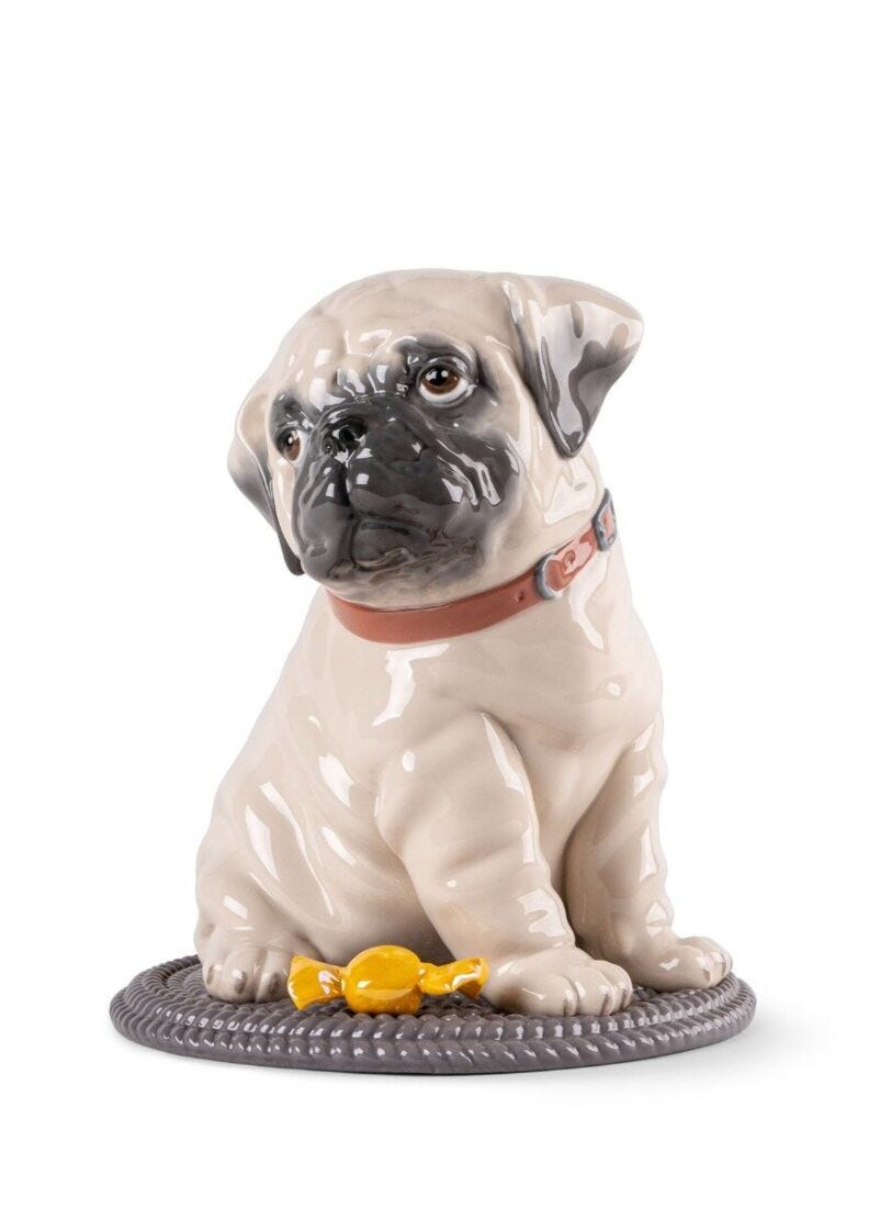 Escultura Puppie Pug en Lladró