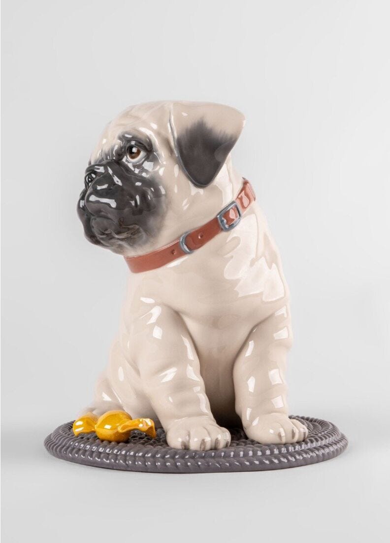 Scultura Puppie Pug in Lladró