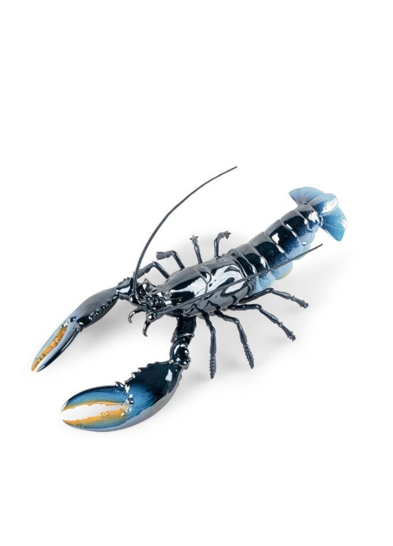 Lobster Sculpture. Blue in Lladró