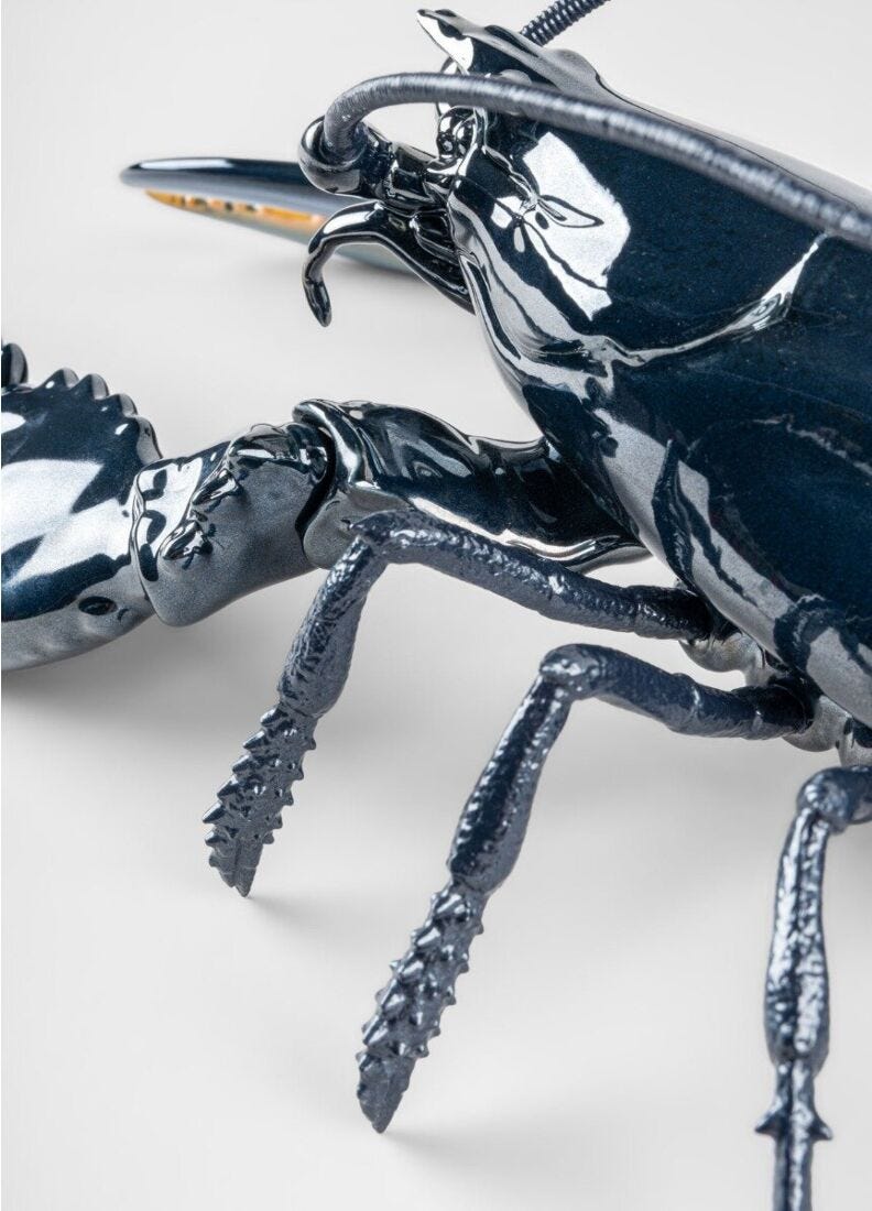 Lobster Sculpture. Blue in Lladró