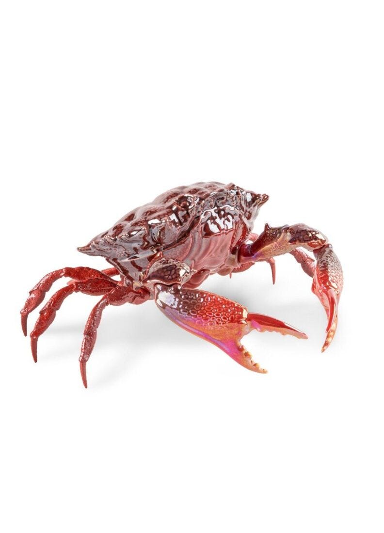 Crab Sculpture. Red in Lladró