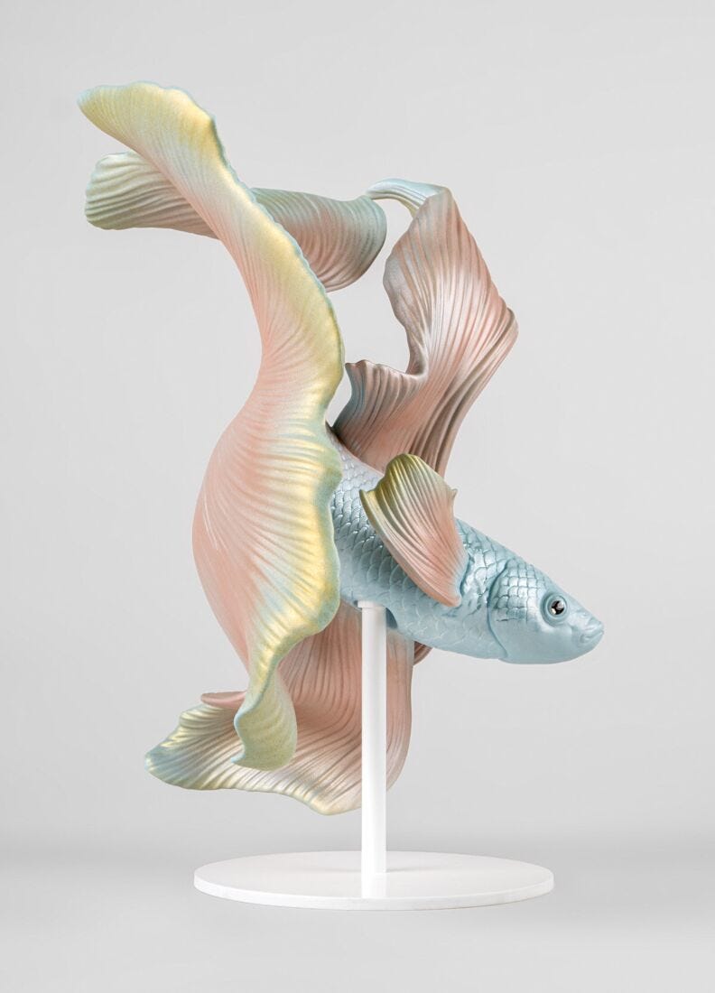 Betta Fish Sculpture. Left in Lladró