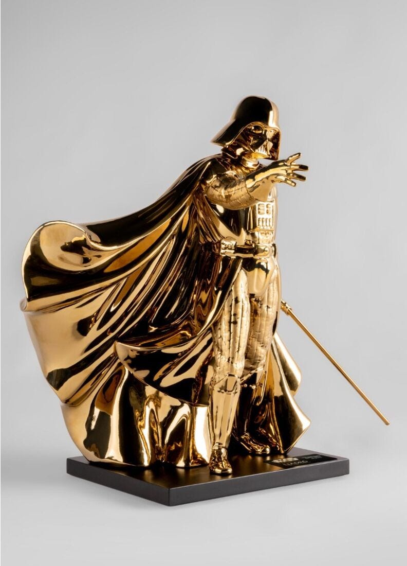 Scultura Darh Vader™. Golden. Serie Limitata in Lladró