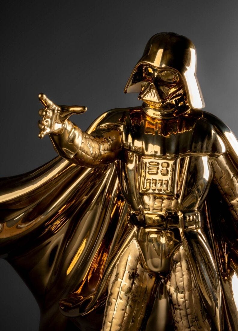 Escultura Darth Vader™. Golden. Serie Limitada en Lladró