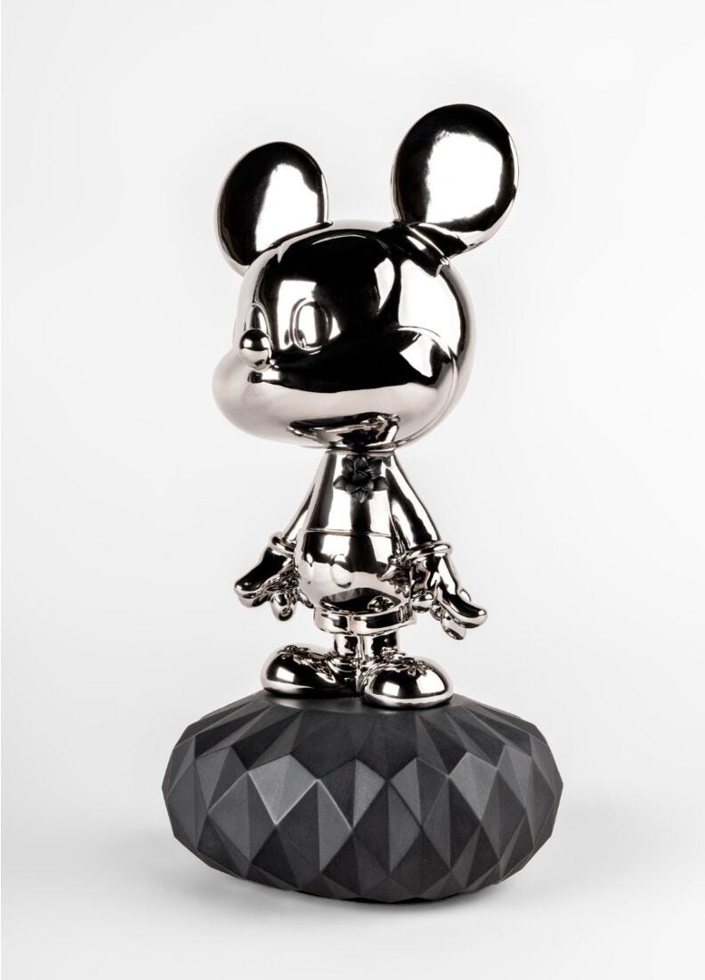 Scultura Mickey Mouse Platinum in Lladró