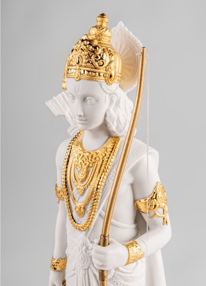 Escultura Lakshman. Lustre oro en Lladró