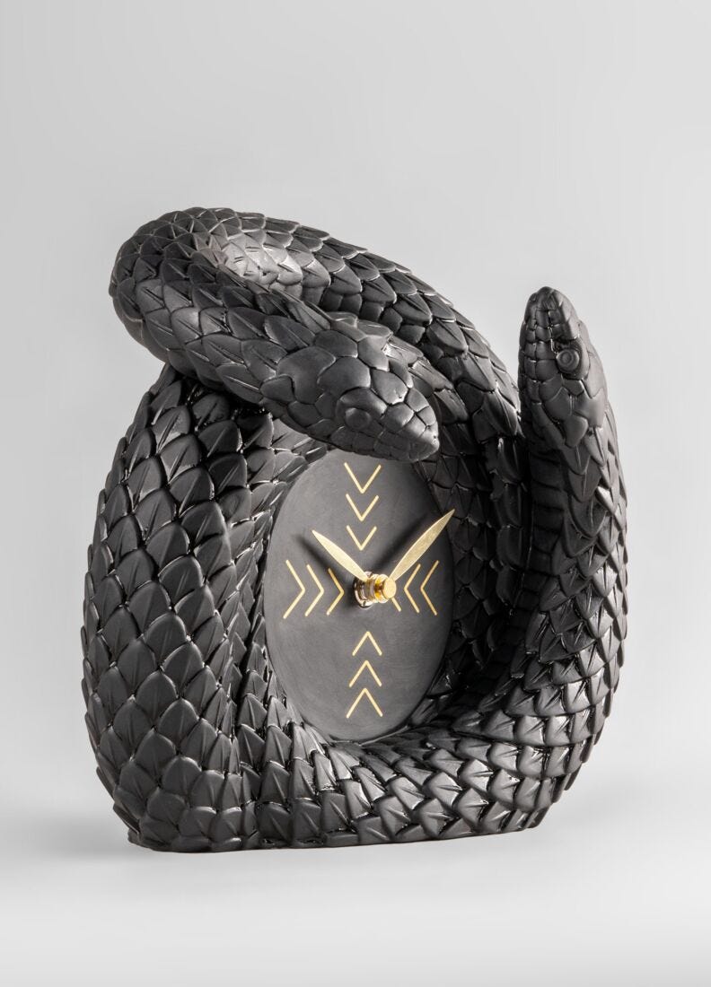 Snakes clock in Lladró